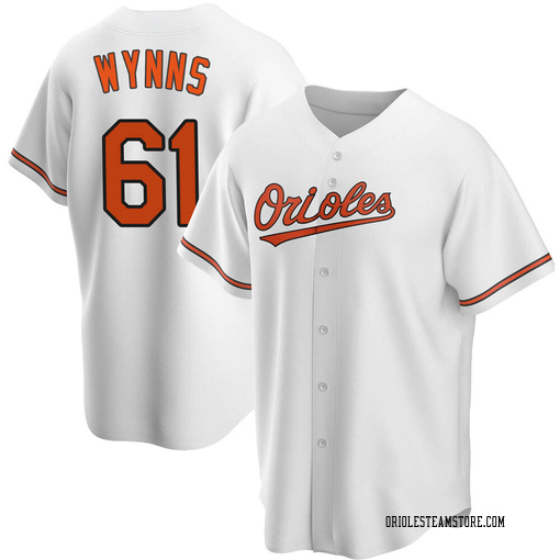 Baltimore Orioles No61 Austin Wynns Men's Nike White Home 2020 Authentic Player Jersey