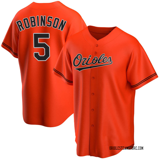 brooks robinson baltimore orioles orange jersey xxl