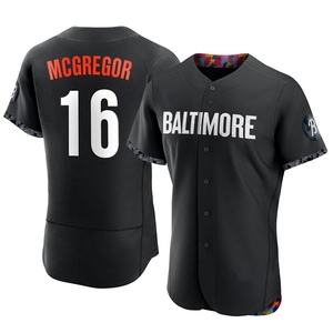 Men's Baltimore Orioles Scott Mcgregor Authentic Black 2023 City Connect Jersey