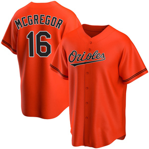 Men's Baltimore Orioles Scott Mcgregor Replica Orange Alternate Jersey