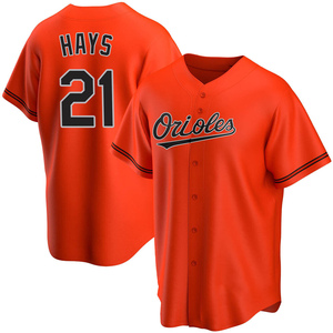 Nike Youth Baltimore Orioles Austin Hays #21 White Cool Base Home Jersey