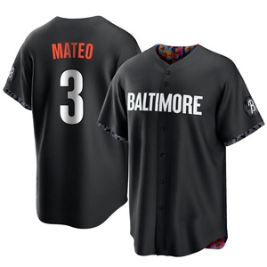 Jorge Mateo Baltimore Orioles Men's Black Roster Name & Number T
