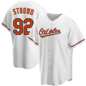 Youth Baltimore Orioles Kade Strowd Replica White Home Jersey