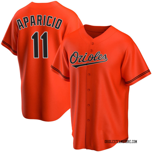 Luis Aparicio Baltimore Orioles Youth Orange Roster Name & Number T-Shirt 